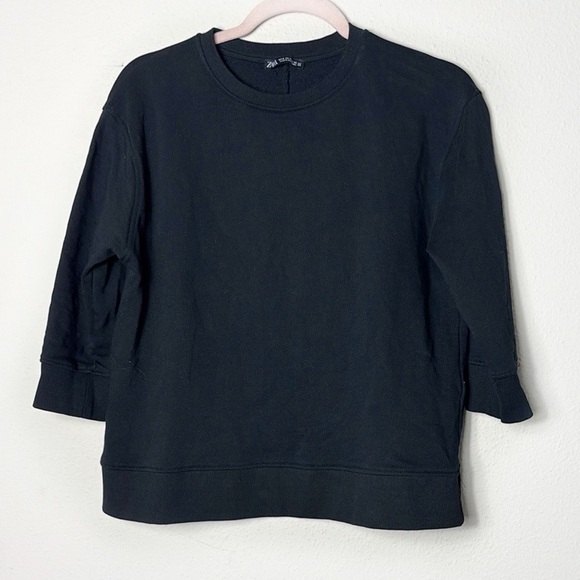 Zara Black Pullover Sweatshirt size small - Picture 8 of 8